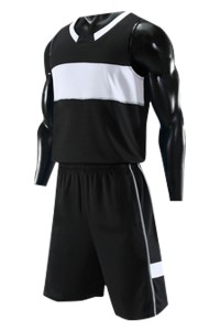 SKWTV060 custom basketball suit wave shirt design breathable wave shirt center detail view-3